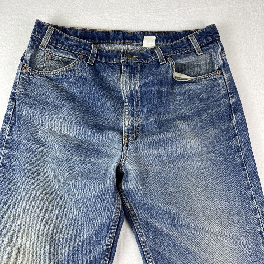 VTG Orange Tab Levi's 505 Jeans Mens 40X32 Blue Denim Regular Fit Straight Leg
